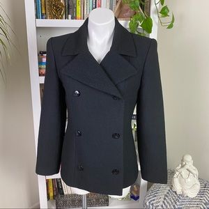 Barney’s New York Textured Double Breasted Blazer